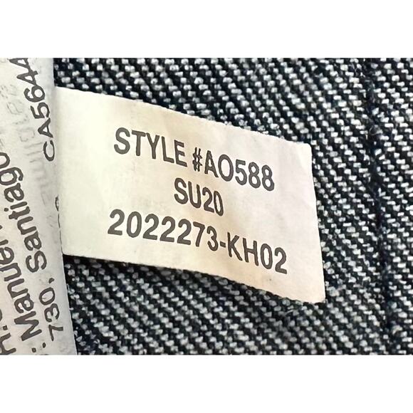 J. Crew Button Fly Denim Shorts Patch Pockets Dark Wash Blue Jean Size 27 - Picture 10 of 10